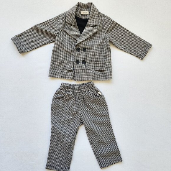 Beemo Other - Beemo Baby Fashion Toddler Houndstooth Blazer & Pant Suit Set Party Event Easter